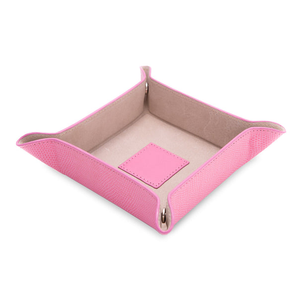 Violet leather snap valet
