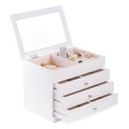 Kelly Multi-Level Jewelry Box, White