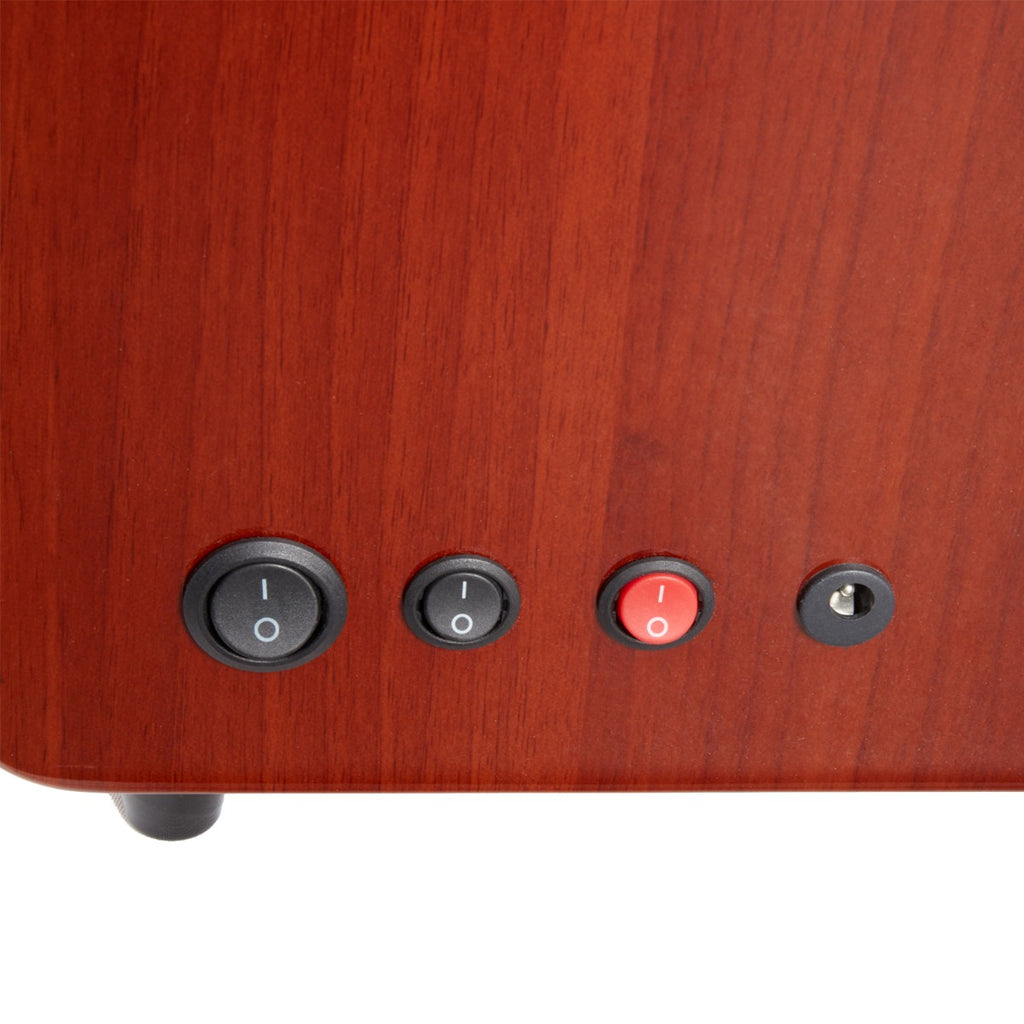 Monty Twelve Watch Winder and Six Watch Storage, Burlwood Finish