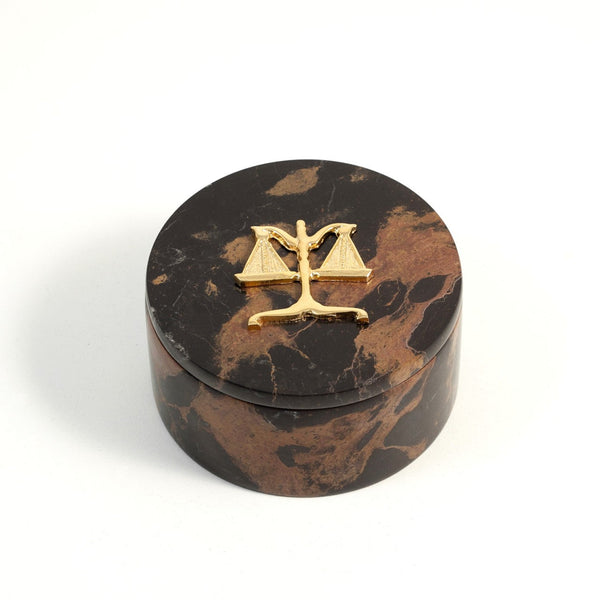 "Themis" Round Box- Tiger Eye