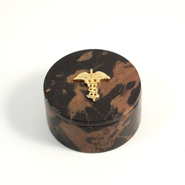 "Apollo" Round Box- Tiger Eye