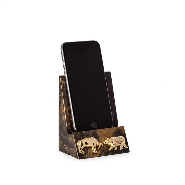 "Hermes" Phone Stand- Tiger Eye