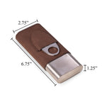 Harrison Brown Leather Cigar Case