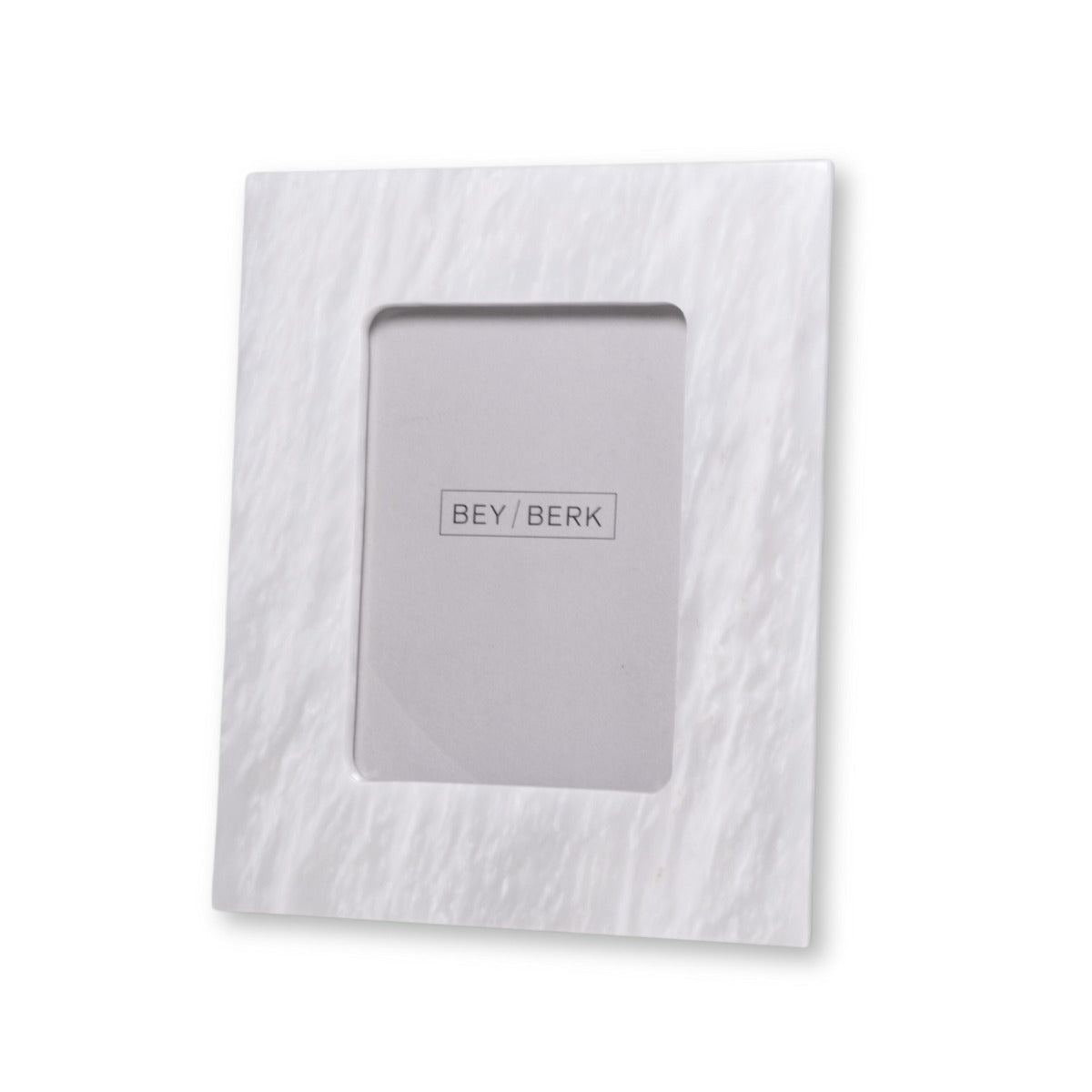 Talin White Genuine Marble 4" x 6" Picture Frame