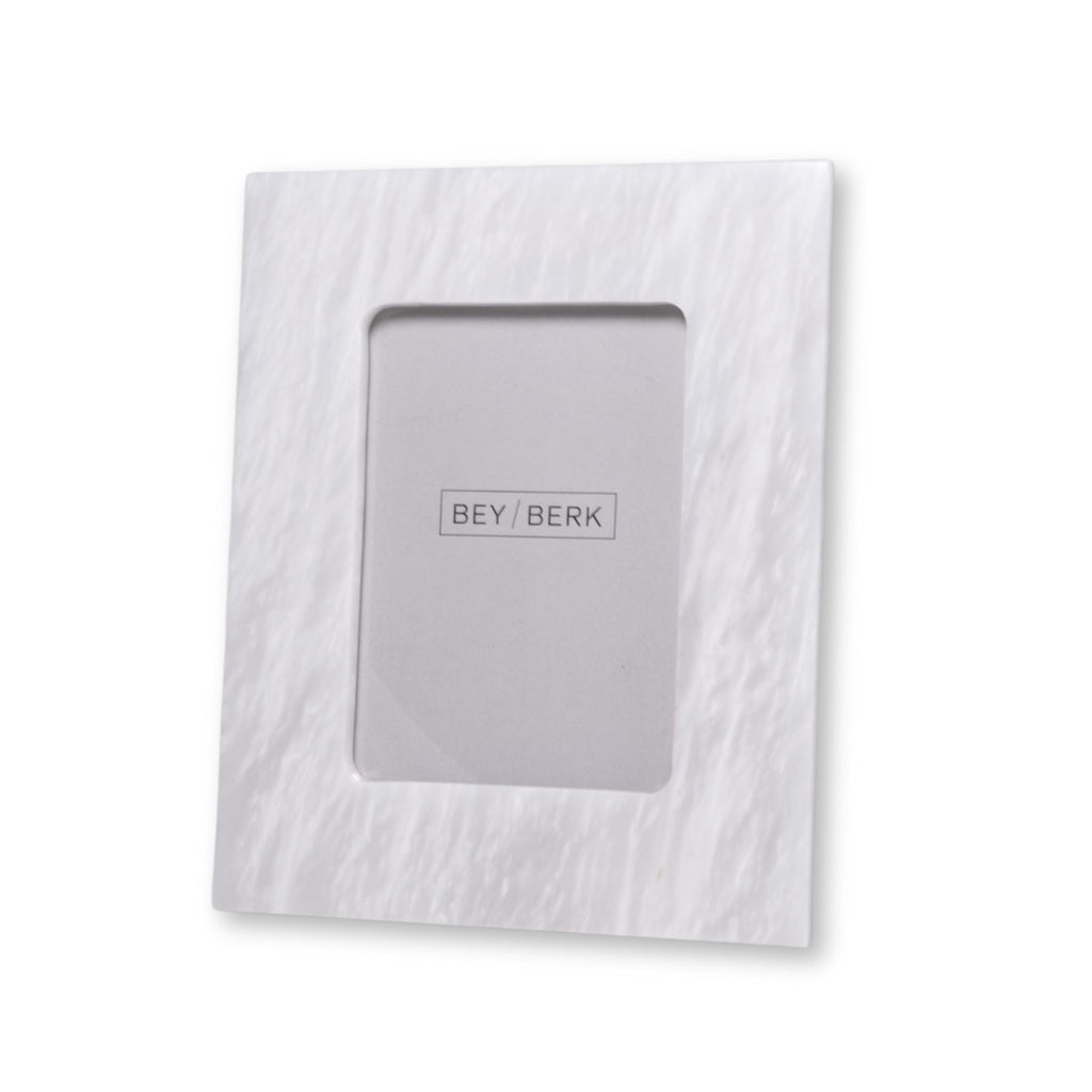 Talin White Genuine Marble 5" x 7" Picture Frame