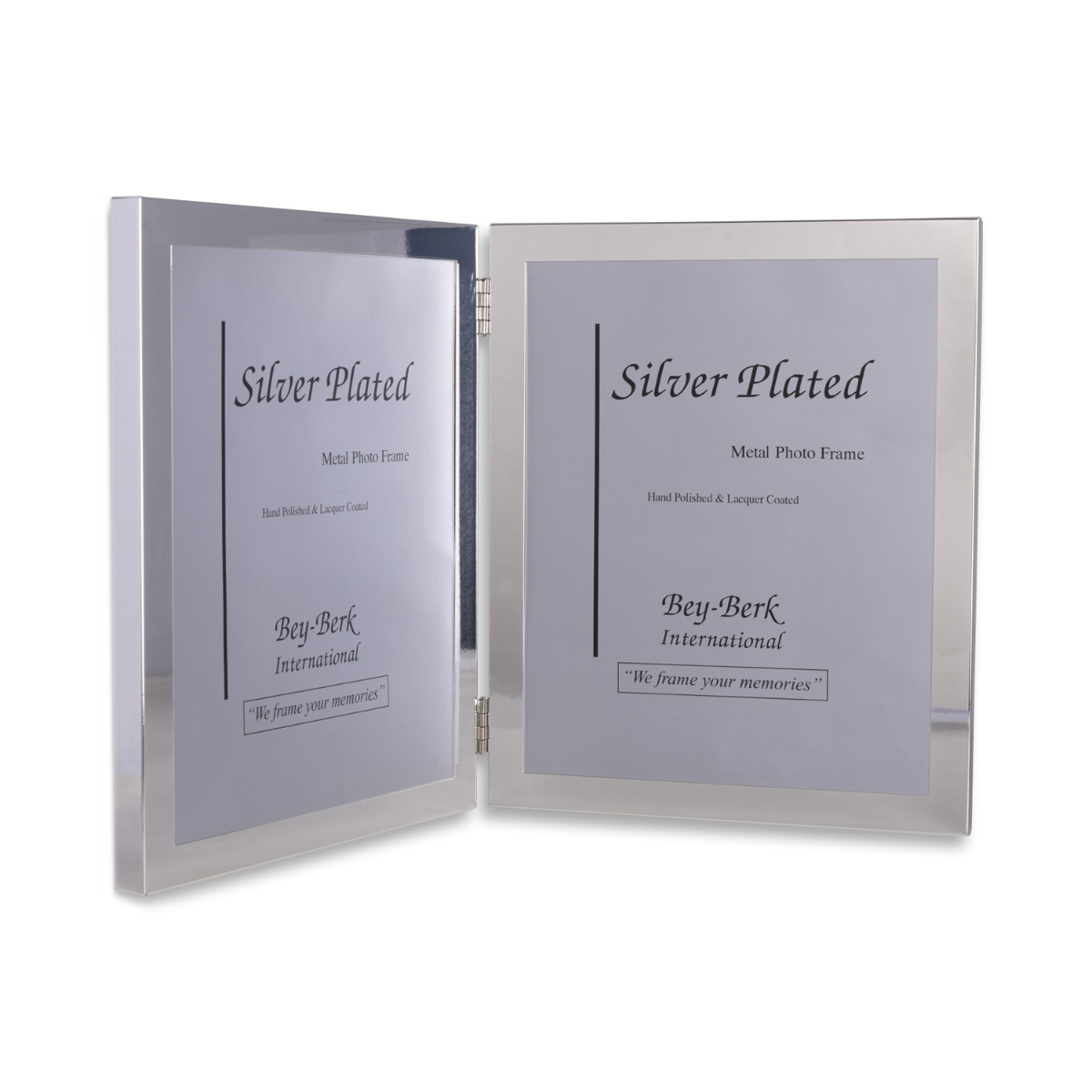 Clement Silver Plated Double 5"x7" Frame