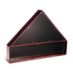 Cherry Wood Military Flag and Medal Display Case